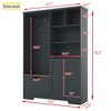 Lycvki Multi-functional Hall Tree with Storage Shelves and Drawers - 4 of 4