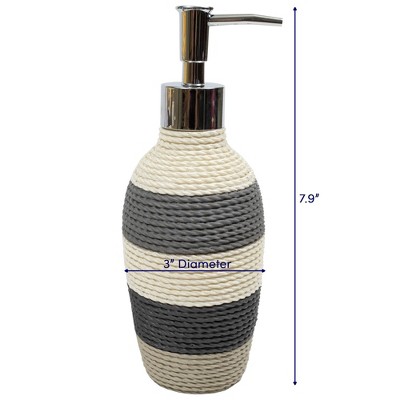 Twist Luxe Resin 4-Piece Bathroom Accessory Set in Beige, Gray, and Taupe