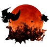 Women's Design By Humans Spooky Halloween Blood Moon Eclipse Ghostly Birds By KateLCardsNMore Racerback Tank Top - 2 of 3