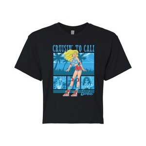 Women's - Barbie - Beach Cropped Graphic T-Shirt - 1 of 4