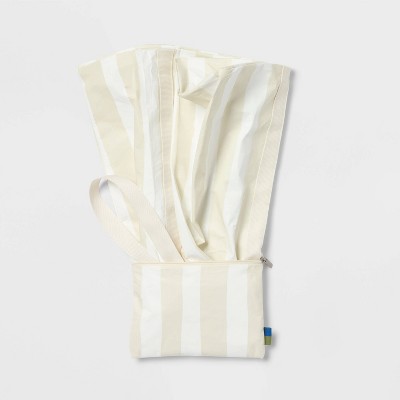 Open Story 14" Americana Packable Tote Bag - Open Story™ Cream Stripe — фото 4