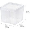 IRIS USA Vertical Storage Container, Stackable Plastic Bin for Stationery, Clear - 3 of 4