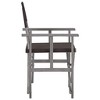 vidaXL Director Chair Set of 2 Grey wash and black - 4 of 4