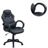 SKRAN Adjustable Height Office Chair, Ergonomic Computer Chair, with 5-Wheel Base, Plush Cushioned Seat and Back for Home Office - 3 of 4