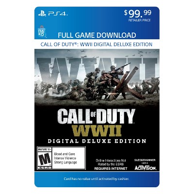 call of duty world war 2 price ps4