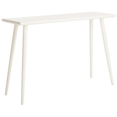 Transitional 47'' White Pine Wood Sleek Console Table