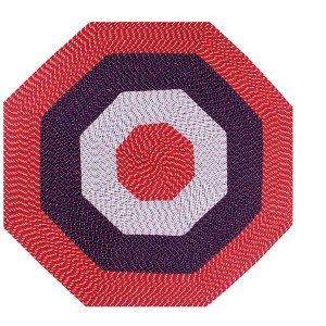Country Stripe Collection 100% Polypropylene Reversible Indoor Area Utility Rug - Better Trends - 1 of 4