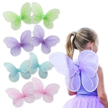 Butterfly Craze Girls' Fairy, Angel or Butterfly Wings  Costume Accessories for Parties  Colors: Blue, Green, Pink, Purple