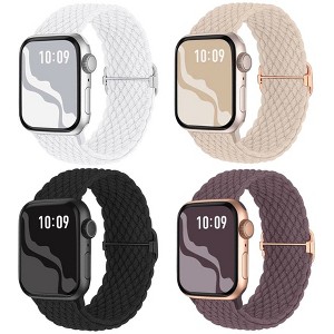 North 4 Pack Braided Stretchy Apple Watch Bands - 1 of 2