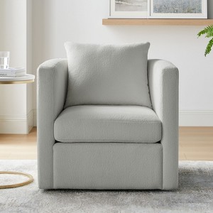 NicBex Performance Fabric Swivel Barrel Chair Modern 360-Degree Rotating Accent Chair for Living Room, Office, Lounge - 1 of 4