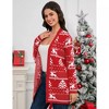 Clearlove Women’s Ugly Christmas Cardigan Jacket Long Sleeve Open-Front Holiday Coat - 3 of 4