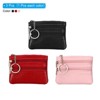 Unique Bargains PU Leather Durable Compact Lightweight Coin Purse Pouch 4.7" x 3.5" 3 Pcs - 3 of 4