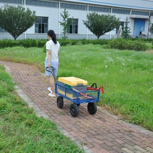 HANPURE Tools cart Wagon Cart Garden cart trucks make it easier to transport firewood - 1 of 4