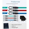 Hachikiko Ankle Resistance Bands with Cuffs - Home Gym Glute Strength Training Equipment Set - 3 of 4