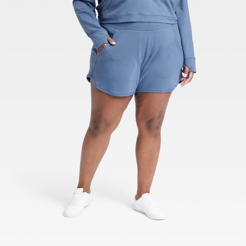 Plus size store french terry shorts