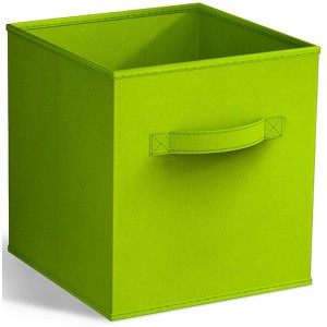 Sorbus 11 Inch Foldable Fabric Storage Cube Bin with Handles - for Organizing Pantry, Closet, Nursery, Playroom, and More - 1 of 4
