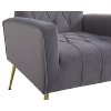 CAVINAS Modern Accent Chair with Ottoman,Comy Sitting Chair with Matching Footstool,Plush Armchair Set for Living Room,Bedroom,Office - 4 of 4