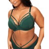 Adore Me Women's Marca Plunge Bra 38DDD / Ponderosa Pine Green. - 2 of 4