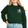 Embroidered Santa Ho Ho Ho - Women's Graphic Sweatshirt - 2 of 4