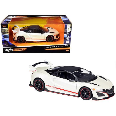 2018 Acura Nsx Pearl White With Carbon Top exotics 1 24 Diecast Model Car By Maisto Target