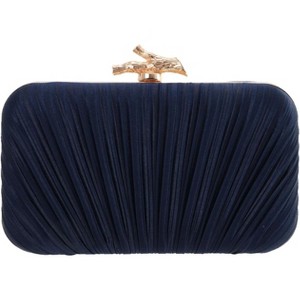 Clutch Purses for Women Evening Bag Pleated Clutch Bag with Chain for Wedding Party - 1 of 4