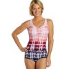Sporti Sporti Shibori Conservative Printed Ombre Girl Leg One Piece Swimsuit Sea Foam 6 - 2 of 4