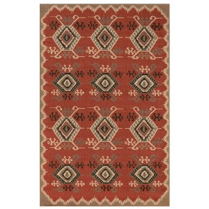 Liora Manne Riviera Kilim Indoor/Outdoor Rug Red 3'3" x 4'11" - 1 of 4
