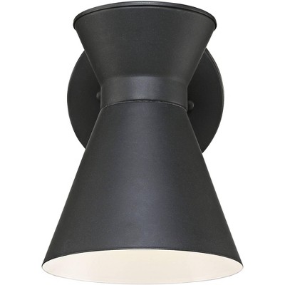 Vance 9" Black Steel LED Outdoor Wall Light