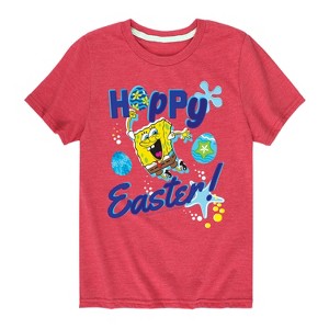 Boys' - SpongeBob Squarepants - Hoppy Easter Short Sleeve Graphic T-Shirt - 1 of 4