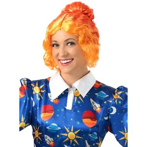 HalloweenCostumes.com One Size Fits Most  Women  Magic School Bus Ms Frizzle Wig, Orange - 1 of 4
