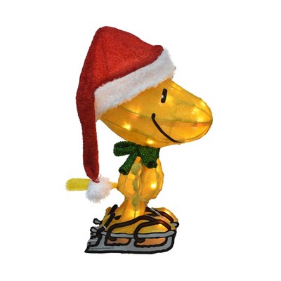 Peanuts 20IN PEANUTS LED 3D PRELIT YARD DÉCOR SKATING WOODSTOCK, Yellow