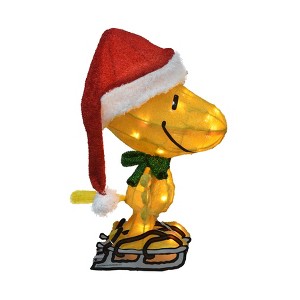 Peanuts 20IN PEANUTS LED 3D PRELIT YARD DÉCOR SKATING WOODSTOCK, Yellow - 1 of 4