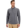 Men's Polo Shirts Long Sleeve Golf Shirts Business Casual Button Collar Shirts - 3 of 4