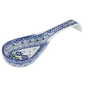 Blue Rose Polish Pottery P164 Manufaktura Large Spoon Rest - 1 of 1