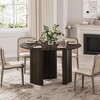 SpassWay 30"H Modern Wood Dining Table Versatile Kitchen Conference Gaming Table with Sturdy Tripod Base in Walnut/Black/Natural Wood - 2 of 4