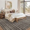 Modern Striped Area Rug Washable Rug Stain Resistant Foldable Indoor Carpet with Non-Slip Backing Low Pile Floor Cover for Living Room Bedroom - 4 of 4