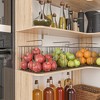FUFU&GAGA Brown Wood Baker's Rack Corner Storage Kitchen Organizer Brown - 4 of 4