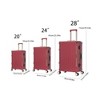 Summit Adventure 3-Piece Stylish Suitcase With Aluminum Frame Password Lock - 2 of 4