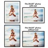 Americanflat 24x34 Poster Frame with Polished Plexiglass - Use as 20x30 Frame with Mat or 24x34 Frame Without Mat - Streamline Collection - Black - 4 of 4