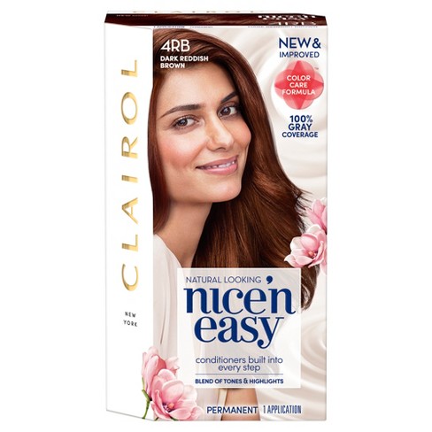 Clairol Nice N Easy 4rb Dark Reddish Brown Hair Color 1 Kit