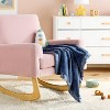 Solid Satin Edge Plush Baby Blanket - Blue Steel - Cloud Island™ - 2 of 4