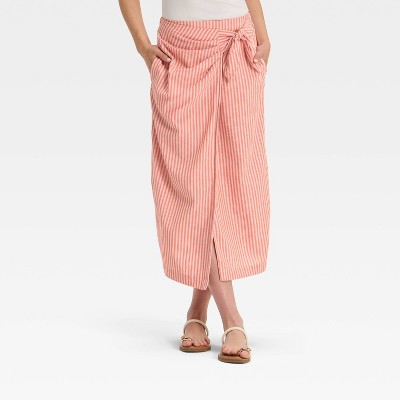 Women's Midi Wrap Skirt - Universal Thread™