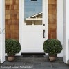 Pure Garden Artificial Cypress Topiary - Faux Plant in Sturdy Pot - Realistic Indoor or Outdoor Potted Shrub - 4 of 4