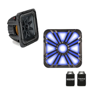 Kicker 44L7S102 L7S 10" Dual 2-Ohm Subwoofer & LED Charcoal Grill - 1 of 4
