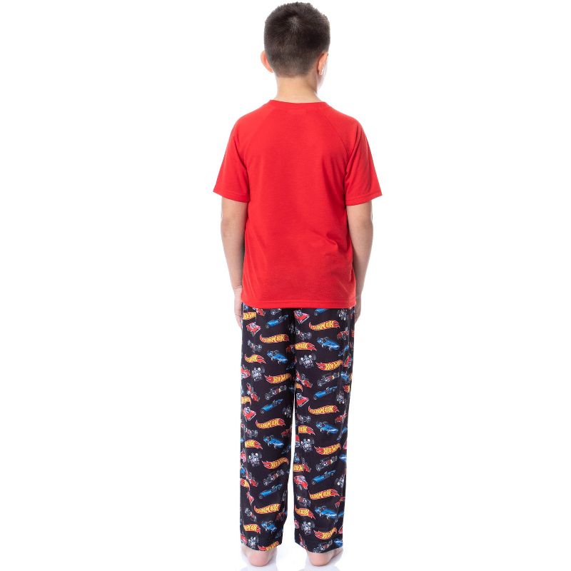 Hot Wheels Cars Boys' Challenge Accepted Raglan Sleep Pajama Set Black, 2 of 5