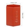 Unique Bargains Pencil Holder Plastic Hexagon Pen Cup Stationery Organizer for Office Desktop - 2 of 4