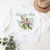 Simply Sage Market Women's Graphic Sweatshirt Washington Girly Flower - 3 of 4