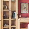 Saracina Home 3pc Modern Waterfall Desk with 2 Tall Glass Bookcases - 4 of 4