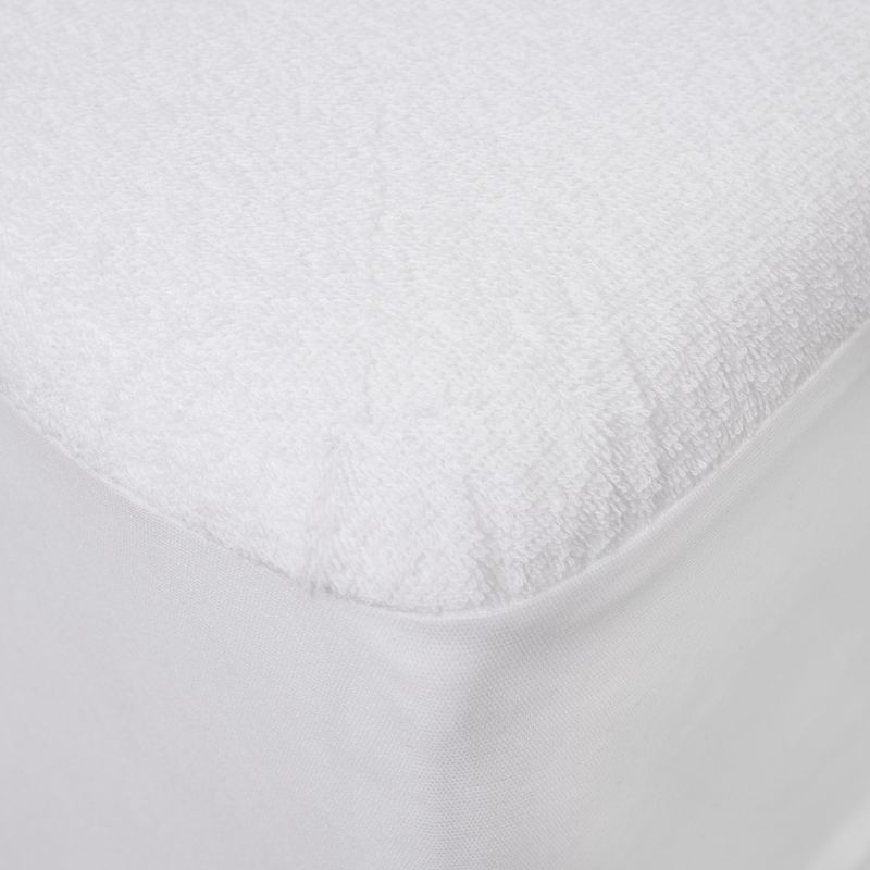 Premium Mattress Protector Cotton Terry Cover Waterproof Fitted Mattress Cover by Sweet Home Collection™, 2 of 9