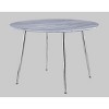 NicBex Round Dining Table 47.5" White Faux Marble Dining Table Cage Like Base for Dining Room - 2 of 4
